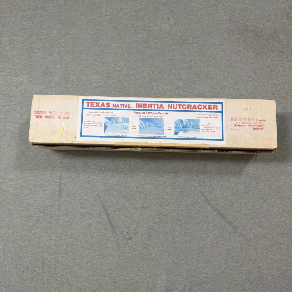 Vintage Texas Native Inertia Nutcracker Cracks Walnuts Pecans Hazelnuts Almonds